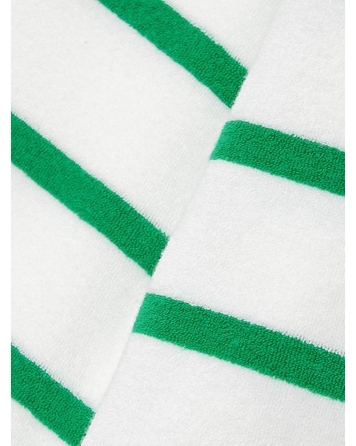 La Ligne Green Breton Oberteil Aus Gestreiftem Frottee Aus Einer Baumwollmischung