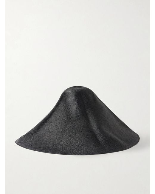 Ruslan Baginskiy Black Foldable Straw Hat