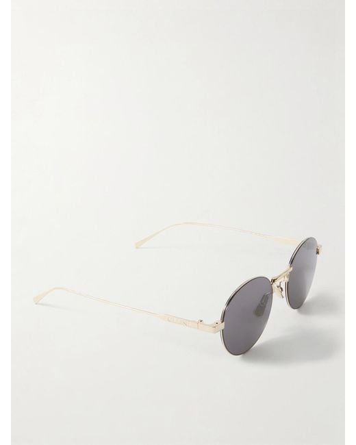 Céline Metallic Oro Round-Frame-Tone Sunglasses