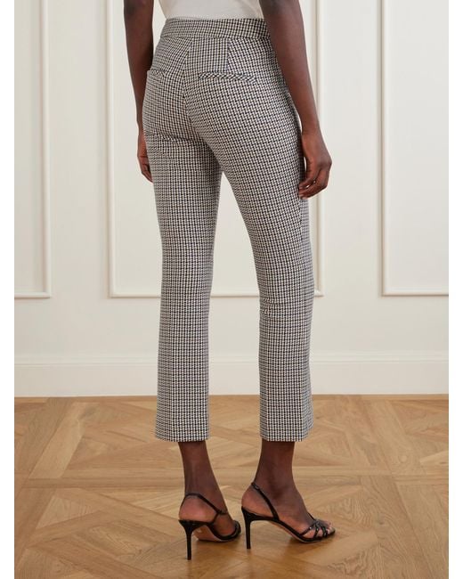 Veronica Beard Gray Arte Prince Of Wales Flared Pants