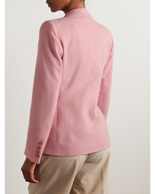 Blazé Milano Pink Charmer Doppelreihiger Blazer Aus Filz Aus Einer Woll-Kaschmirmischung