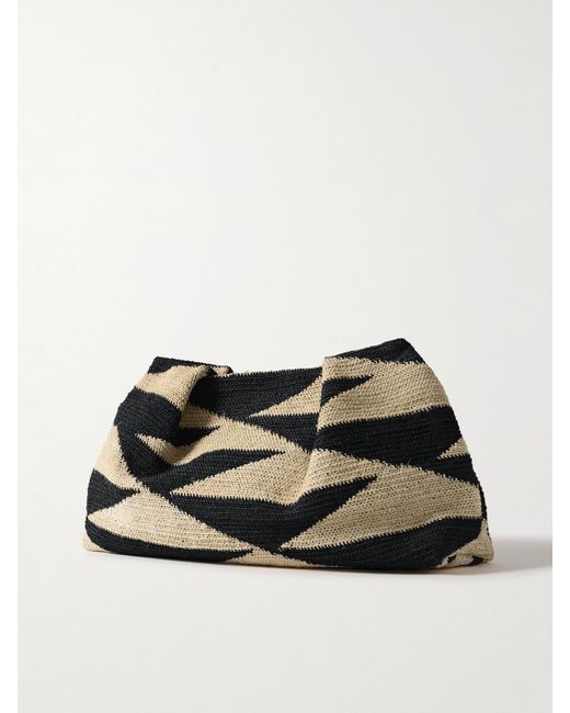 Sensi Studio Natural Medium Two-Tone Sisal Clutch