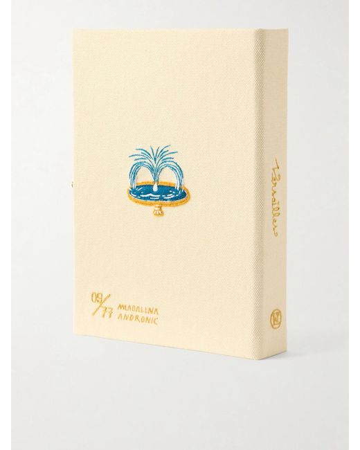 Olympia Le-Tan Metallic Versailles Appliquéd Embroidered Canvas Clutch