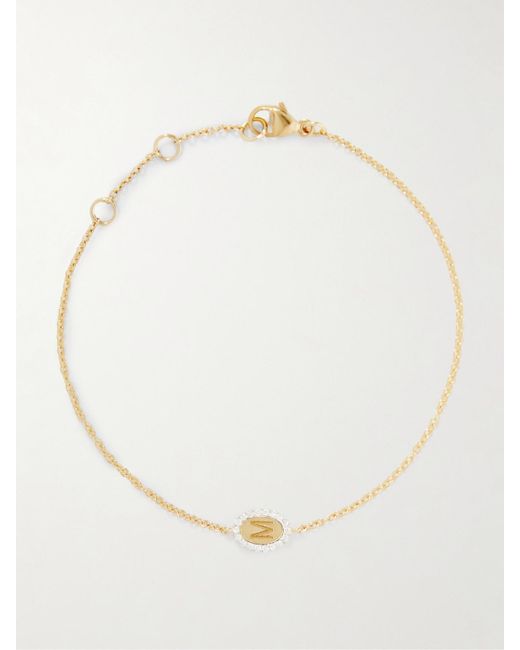 Bracelet En Or 10 Carats (416/1000) Et Diamants Teeny Marquee STONE AND STRAND en coloris Natural