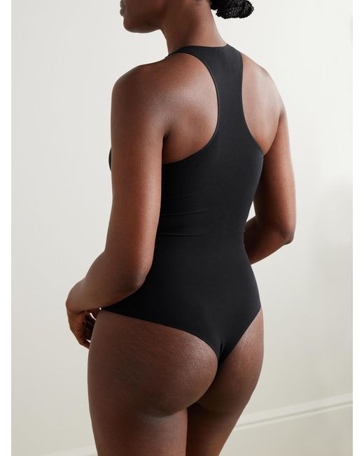 Commando Black Ballet String-Body Aus Stretch-Material