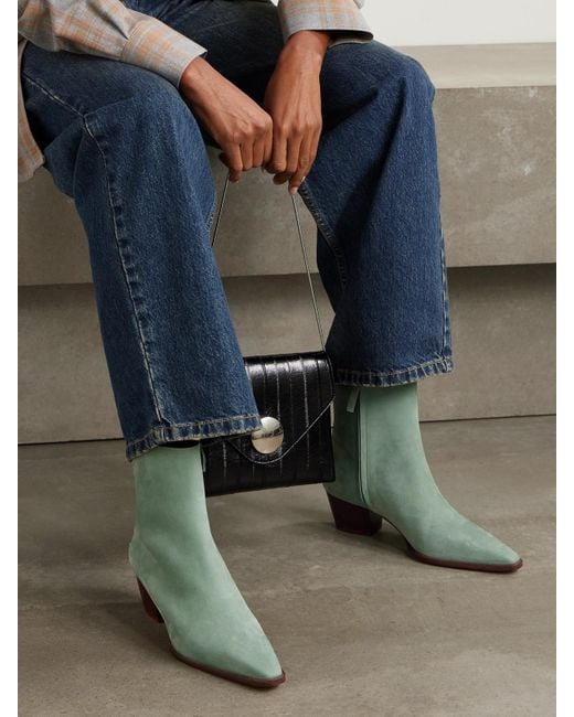 Bottines En Nubuck Aliera 50 Manolo Blahnik en coloris Green