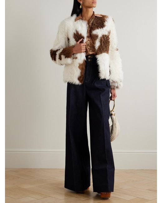 Zimmermann Natural Hypnotic Shearling Coat