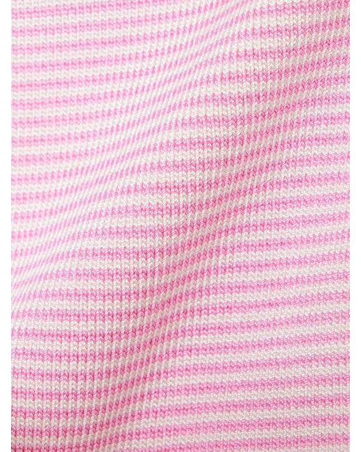 Calle Del Mar Pink Trägerloses Strickoberteil Mit Streifen