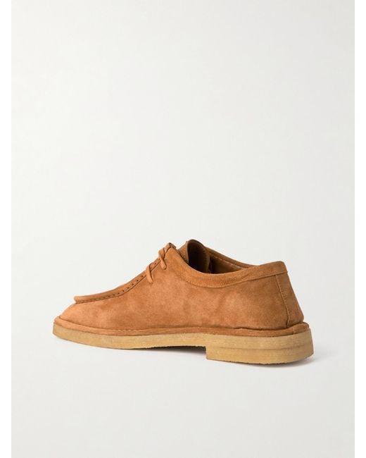 Bottega Veneta Brown Intrecciato Leather-Trimmed Suede Loafers
