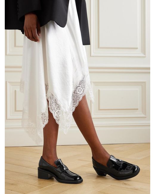 Jimmy Choo Black Tylor Patent-Leather Loafers
