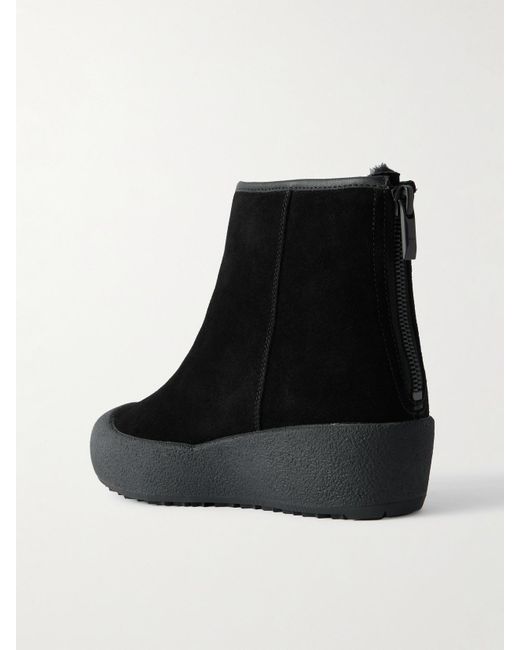 Bally Black Guard Iii Suede Ankle Boots