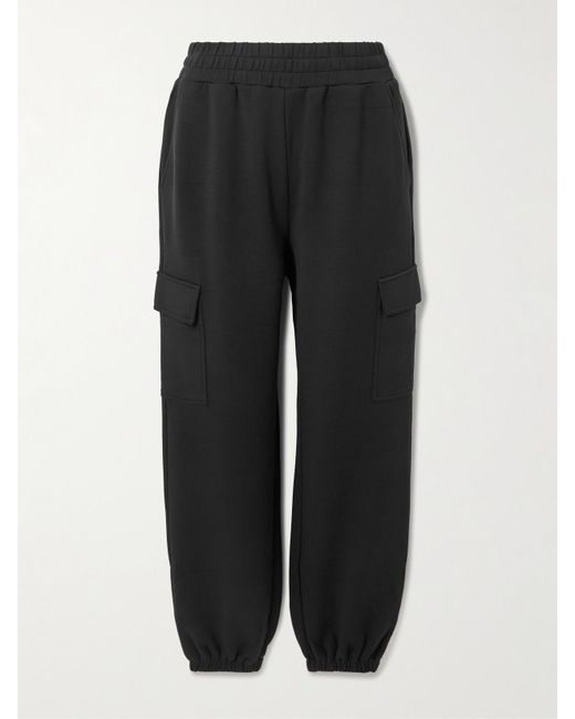 Varley Black The Cargo Jogginghose Aus Doublesoft-Material