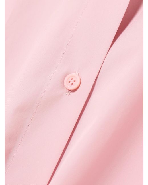 Loewe Pink Cutout Cotton-Poplin Shirt