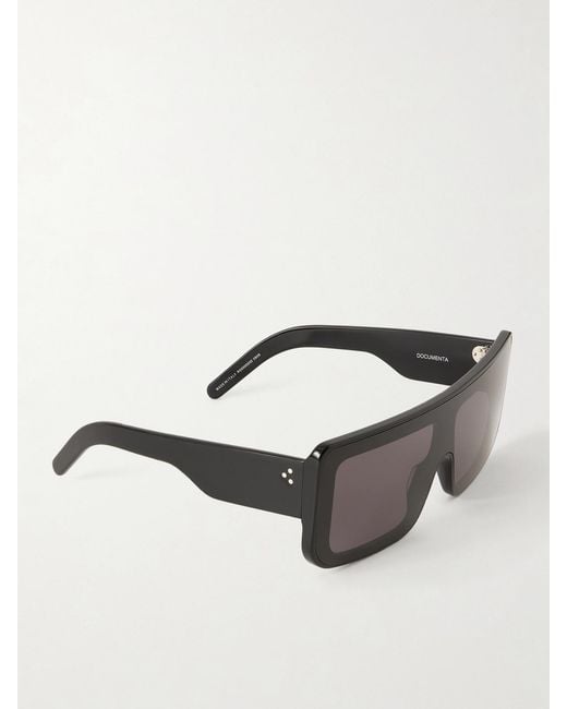 Rick Owens Black Documenta Square-Frame Sunglasses