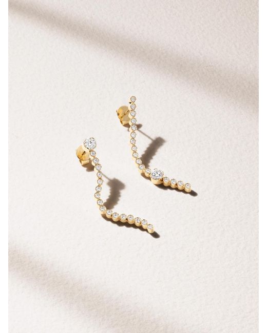 Sophie Bille Brahe Natural 18-Karat Recycled Diamond Earrings