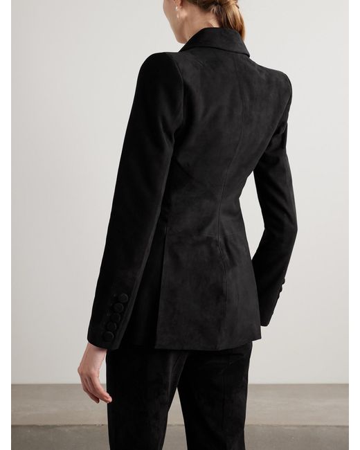 Alex Perry Black Suede Blazer