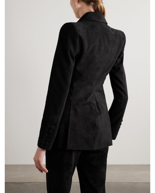 Alex Perry Black Suede Blazer