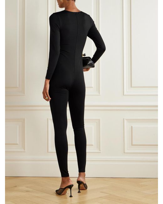 The Park Black Shari Stretch-Tencel Lyocell Jersey Jumpsuit