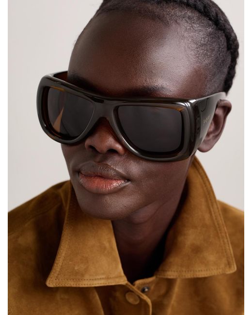 Saint Laurent Black Sl 902 Howl D-Frame Acetate Sunglasses