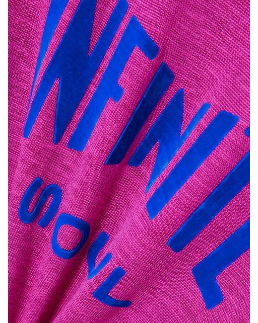 Wales Bonner Pink Soul Flocked Cotton-Blend T-Shirt