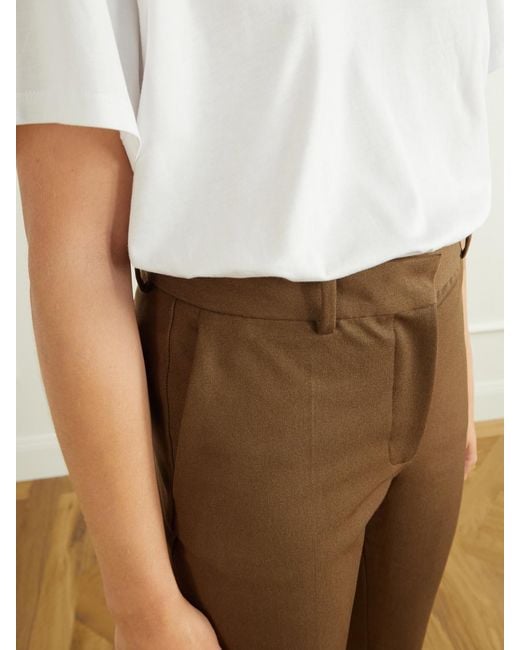 Joseph Natural New Coleman Cotton-Blend Gabardine Straight-Leg Pants