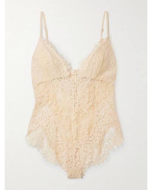 Zimmermann Natural Illusion Body Aus Spitze Mit Samtbesätzen