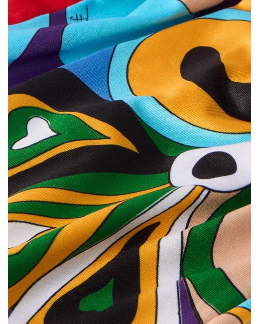 Emilio Pucci White Printed Tights