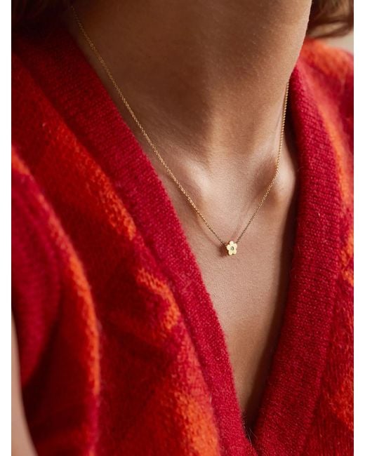 Jennifer Meyer Natural Mini Daisy 18-Karat Diamond Necklace