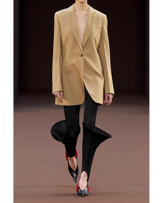 Loewe Black Crepe Stirrup Leggings