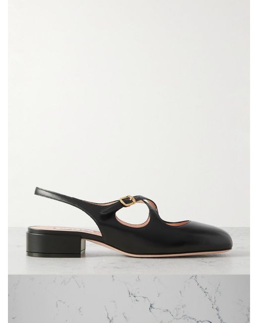 Bally Black Blariska Leather Slingback Pumps