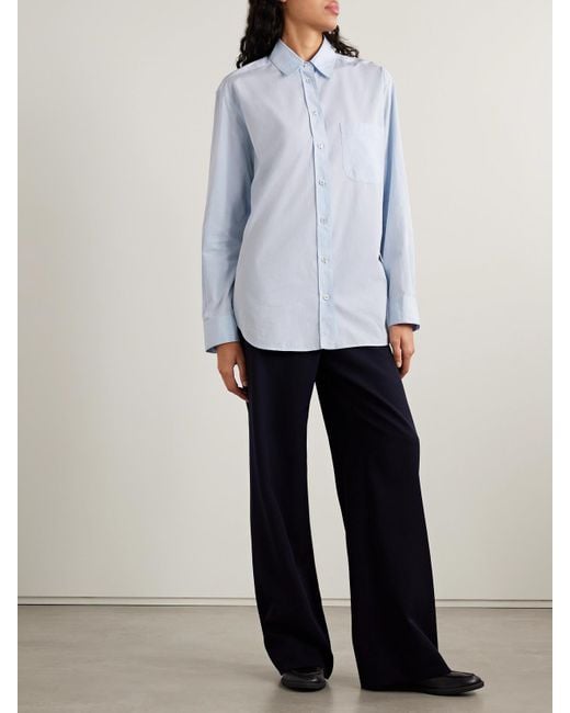 The Row Blue Gavina Sea Island Cotton Shirt