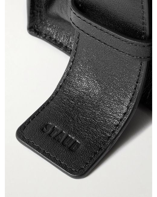 Staud Black Harold Leather Shoulder Bag