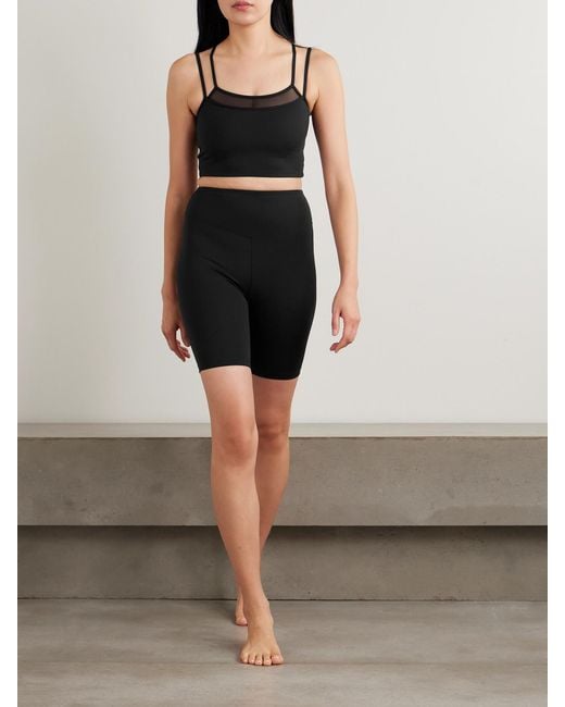 Eres Black Jeannie Stretch-Jersey Shorts