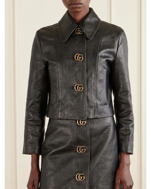 Gucci Black Leather Jacket