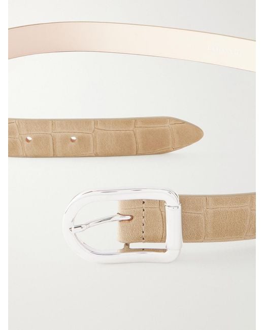 DEHANCHE Natural Mija Embossed Leather Belt