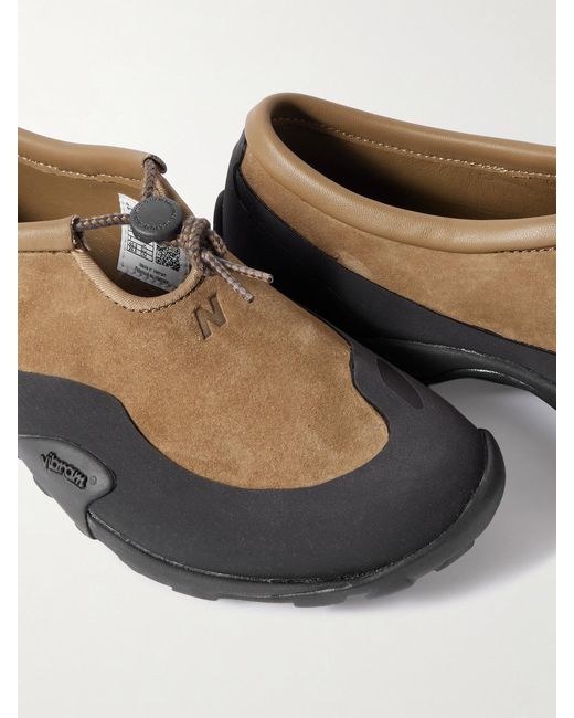 New Balance Brown Tokyo Design Studio Minimus Slip-Ons Aus Shell Und Veloursleder