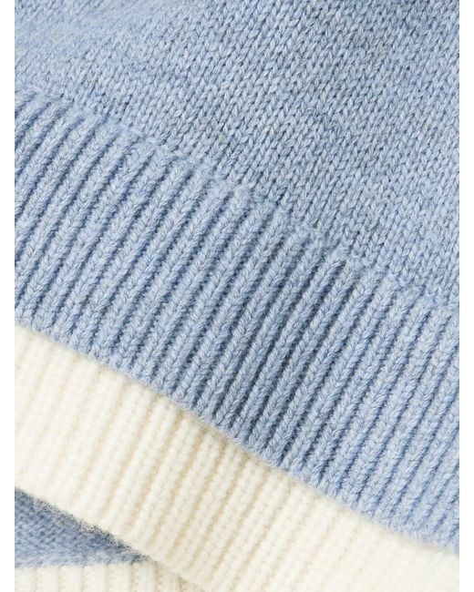 J.W. Anderson Blue Mehrlagiger Cardigan Aus Einer Woll-Kaschmirmischung