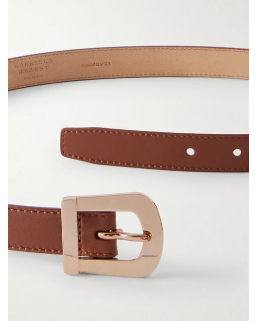 Gabriela Hearst Brown Marija Leather Belt