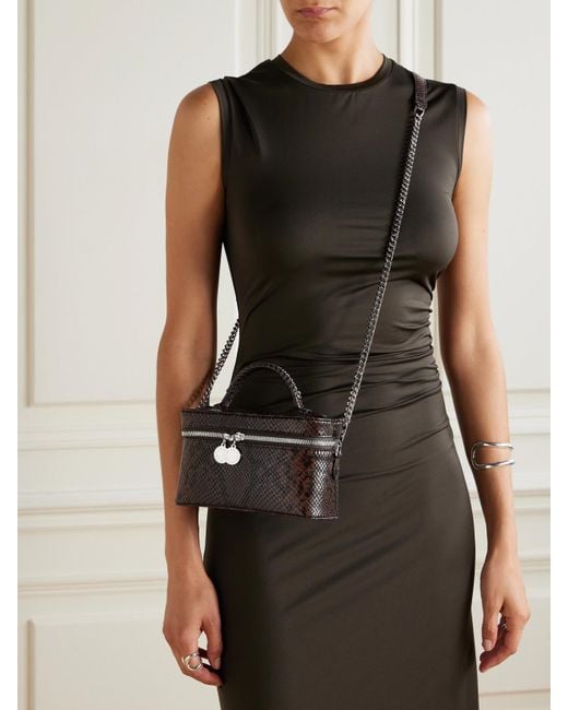 Sac Porté Épaule Effet Serpent Stella McCartney en coloris Black