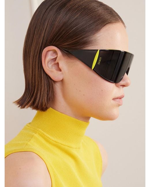 Loewe Gray Speed Shield Mask Metal Sunglasses