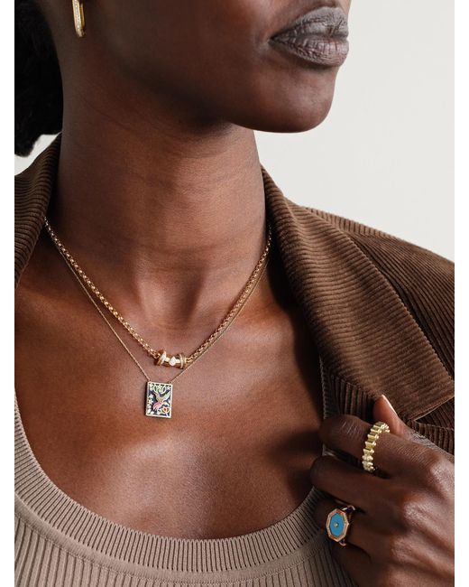 L'Atelier Nawbar Natural Warrior Princess 18-Karat Diamond Necklace