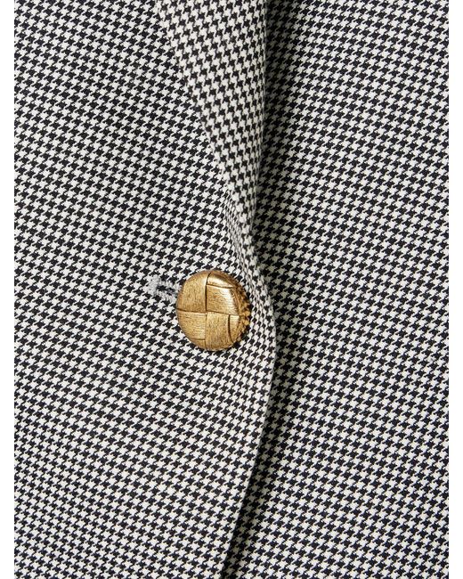 Blazé Milano Gray Regal Nightbreak Double-Breasted Houndstooth Wool Blazer