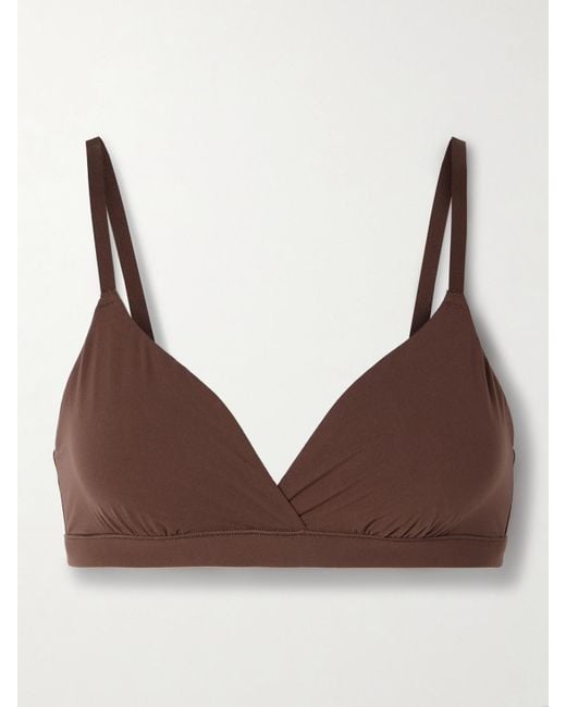 Skims Brown Fits Everybody Crossover Bralette