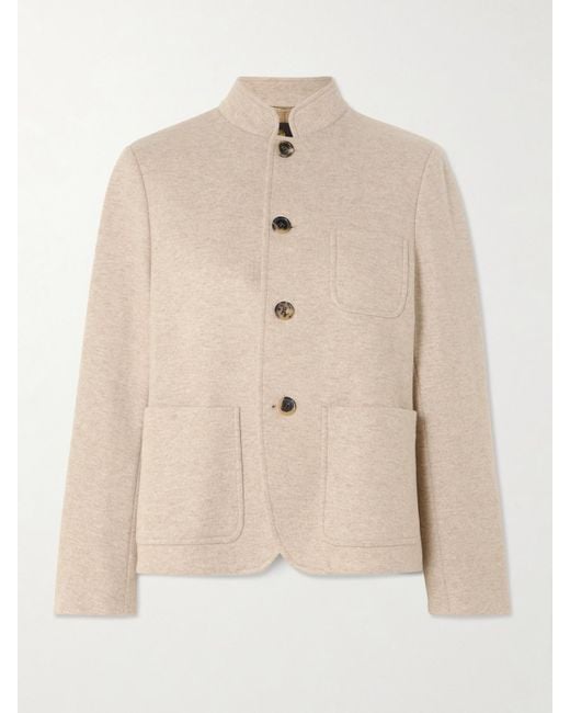 Loro Piana Natural Mini Spagna Cashmere-Blend Jacket