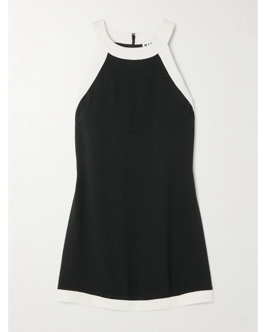 Rixo Black Bryson Bouclé Mini Dress
