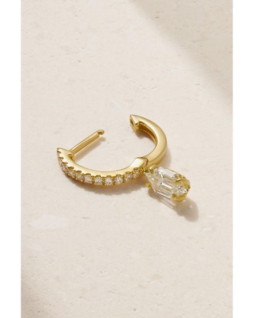 Anita Ko Natural Huggies 18-Karat Diamond Single Earring