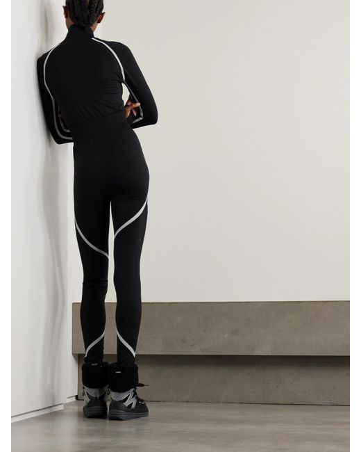 Perfect Moment Black Skianzug Aus Stretch-Strick