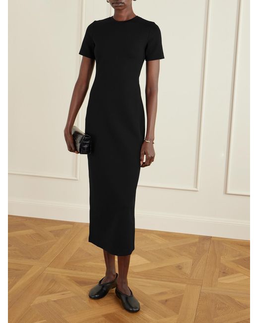 FFORME Black Alixe Scuba Midi Dress