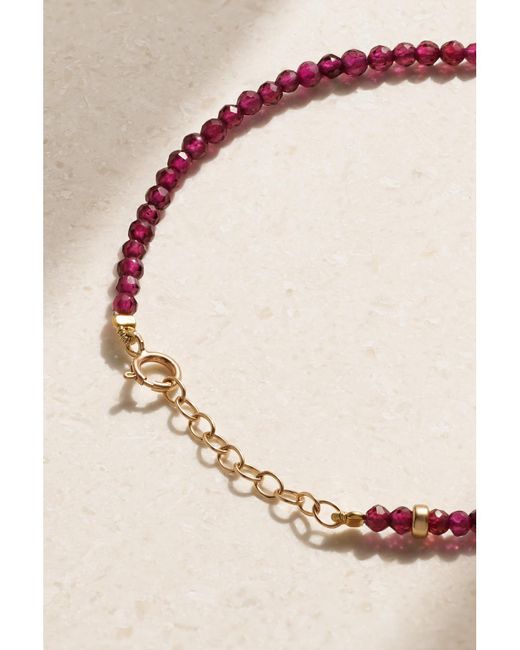 JIA JIA White Net Sustain Birthstone 14-Karat Beaded Bracelet