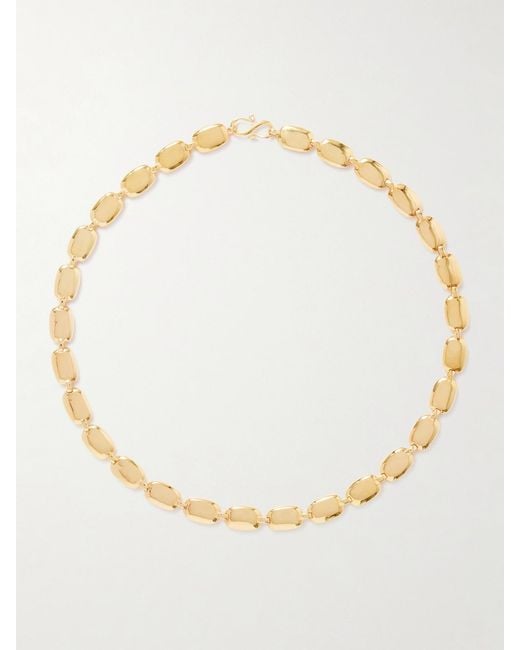LIE STUDIO Natural The Monica-Plated Necklace